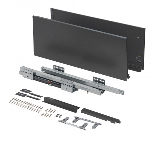 Система ящиков Slimbox Evolution L-450 H=199 графит SOFT CLOSE ДСП16мм_4