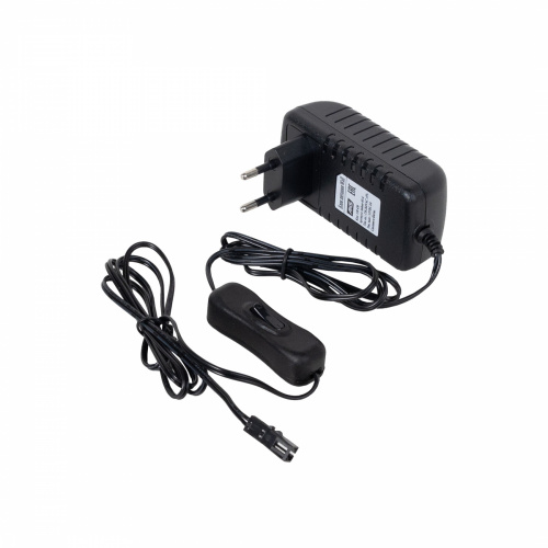Блок питания Wall 24W/12V розеточный с миниконнектором, с выключателем, AKS_1