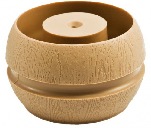 Опора меб. пласт. бочонок h47 бук (5342) РП_1