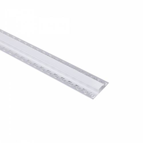 Профиль алюминиевый накладной в гипсокартон RIGEL-2013D, с экраном, цвет алюминий, 2м, AKS (в комплекте 4 заглушки)_1