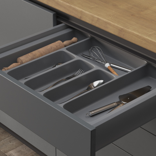 Лоток для столовых приборов 700 PIXEL 635*485, серый AKS тип 2_3