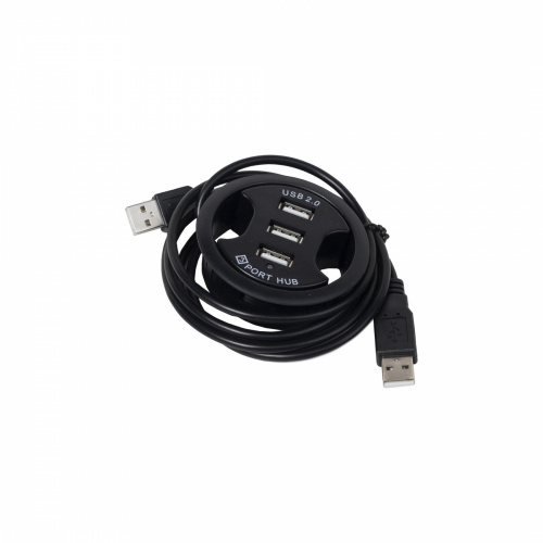 Разветвитель USB, 3 выхода, черный, AKS_1