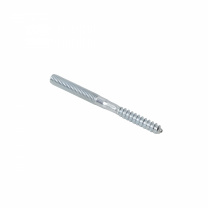 Шпилька двухсторонняя М8х100 с резьбой по дереву и метрической резьбой AKS
