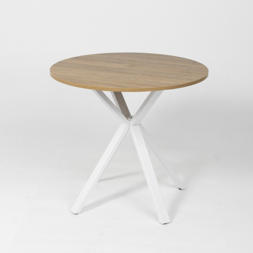 Подстолье VECTOR h714 под круглую столешницу, белый муар AKS_4