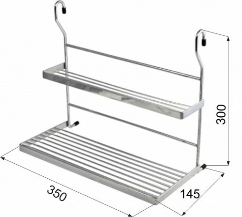 Корзина на трубу d16 для приправ CWJ203С хром AKS_2