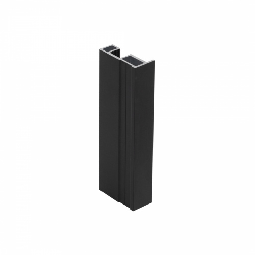Профиль алюминиевый SENATOR черный глянец вертик. узкий кваттро АЛЮТЕХ (L-5300) ( 000.163-02. RAL9005 )_1