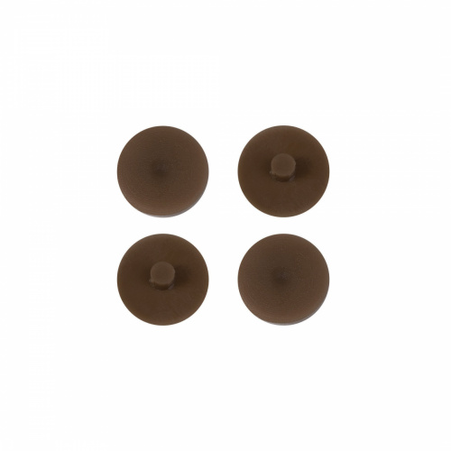 Заглушка пластик к эксцентрику орех тёмный (13) PL (упак.-1тыс.шт.)_1