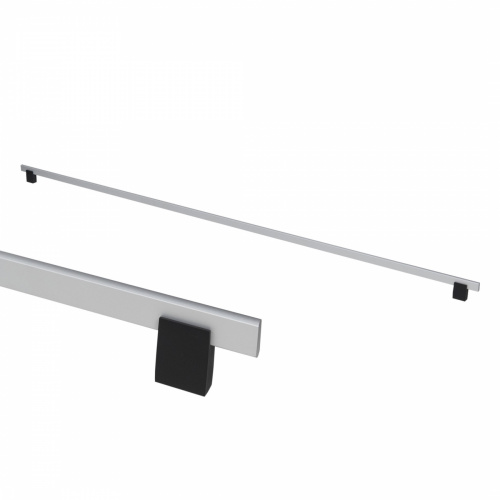 Ручка меб. скоба алюм. MOONLIGHT 944/1000 матовый хром+ черный матовый, AKS_1