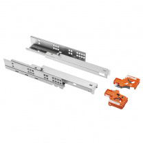 Направляющая скрытого монтажа L-500 push to open ДСП до16mm с замками GTV MODERN SLIDE полное выдвижение фотография