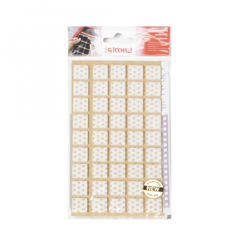 Подкладка самоприлипающая фетровая прорезиненная 15 х 15мм (1упак.=45шт), белая, Folmag_3