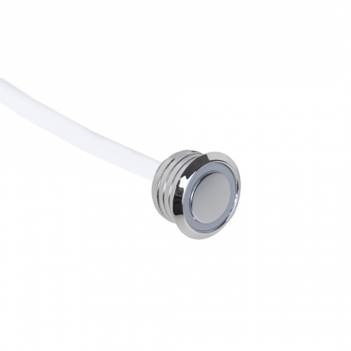Выключатель сенсорный, с диммированием, врезной, 12V/24V, 60W/120W, синяя подсветка, цвет хром, без коннекторов, AKS_3