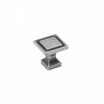 Ручка меб. кнопка мет. SQUARE античное серебро, AKS