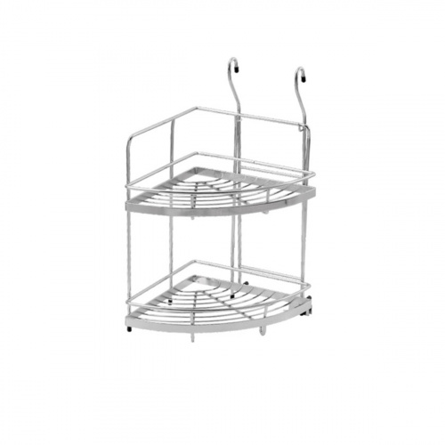 Корзина на трубу d16 угловая двойная СWJ201F хром AKS_1