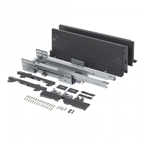 Система ящиков Slimbox Evolution L-450 H=116 графит PUSH TO OPEN ДСП16мм_4