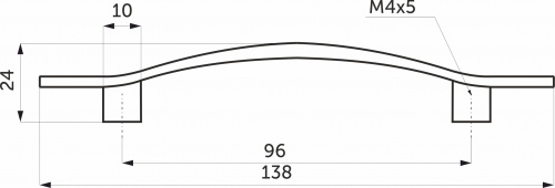 Ручка меб. скоба мет. UN06 96 хром GRIDLI_2