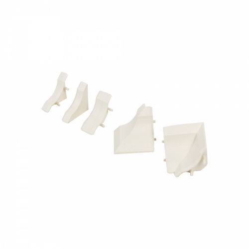 Комплект ПВХ аксессуаров к плинтусу узкому S светло-бежевый AKS_1