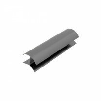 Угол 90 к цоколю мебельному ПВХ h=100 серый, РБ