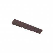 Клин мебельный 100х20х7мм подкладной обламываемый коричневый пластик для выравнивания мебели PL фотография