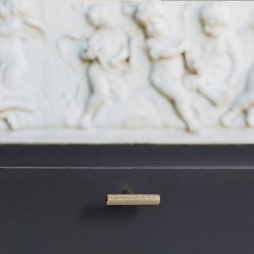 Ручка меб. скоба мет. SNAKE 128 черный матовый, AKS_6