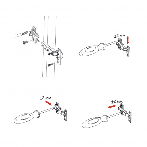 Петля мини накладная с пружиной 38мм h0 slide-on AKS_4