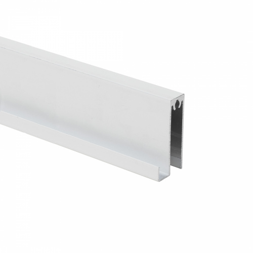 Профиль алюминиевый SENATOR белый глянец горизонт нижн. L-6000 мм АЛЮТЕХ для узкой сис-мы_1