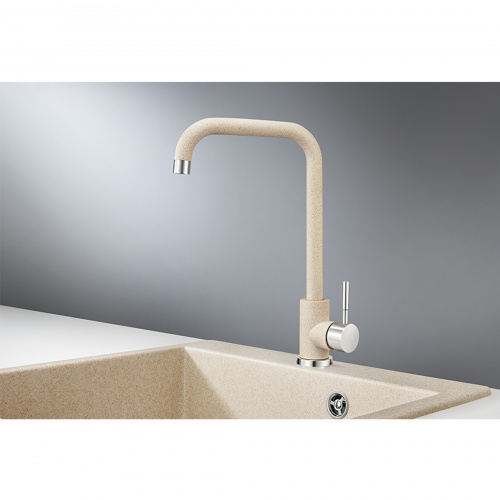 Смеситель для кухни высокий, ST-4033, бежевый, Granula _3