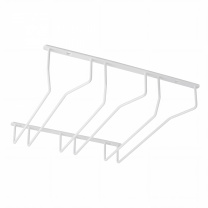 Держатель подвесной для бокалов NORWIG трехрядный, белый AKS фотография