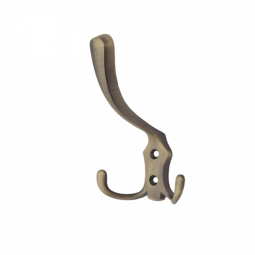 Крючок меб. трехрожковый мет. WP59 старое золото GRIDLI_1