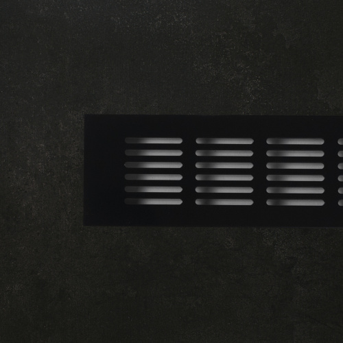 Решетка вентиляционная 480х60мм черная алюминий AKS_4