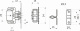 Фиксатор роликовый с ответной планкой цинк AKS_preview_1