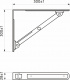 Полкодержатель складной Модель 3, 300 белый AKS_preview_1