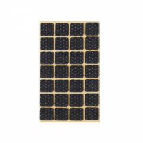Подкладка самоприлипающая фетровая прорезиненная 20 х 20мм (1упак.=28шт), черная, Folmag фотография