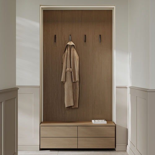 Крючок меб. однорожковый мет. STEP хром матовый AKS_7