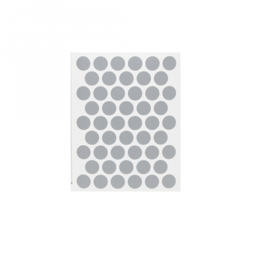 Заглушка самоприлипающая к конфирматам алюминий (PC 2540) (1л=50шт) Pacific_3