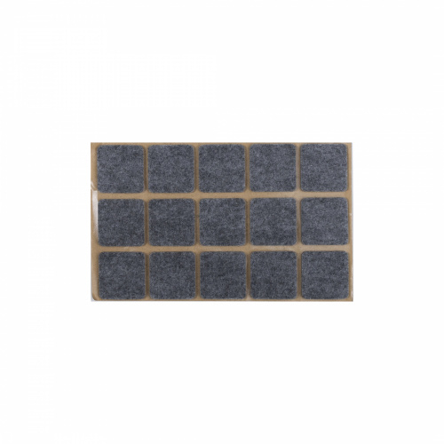 Подкладка самоприлипающая фетровая 30х30мм (1лист-15шт) серая Folmag_1