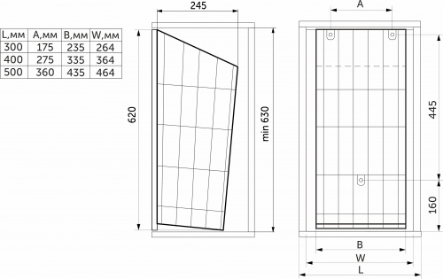 Корзина для белья 300 (235*255*600), белый REJS_2