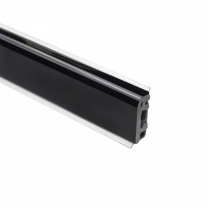 Плинтус ПВХ к столешнику AP630 чёрный глянец (1905) THERMOPLAST (1шт=3м.п.) фотография