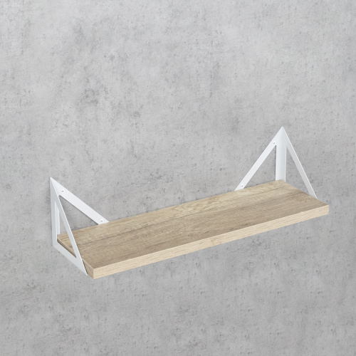 Полкодержатель мет. RISE 150*150*150*1.5 белый AKS_5