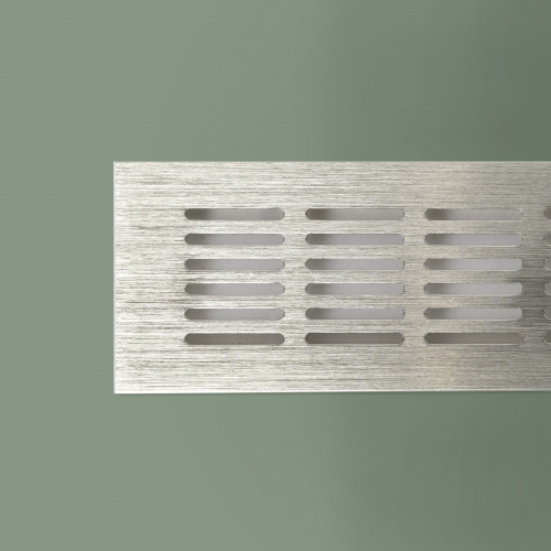 Решетка вентиляционная 480х60мм инокс алюминий AKS_3