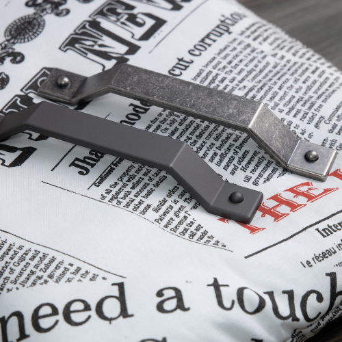 Ручка меб. скоба мет. TESORO 160 серый уголь, AKS_5