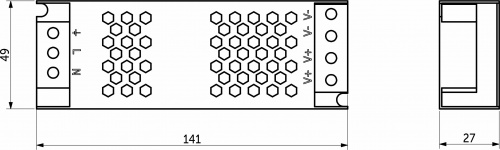 Блок питания Indoor 60W/24V, серия 5, AKS_2