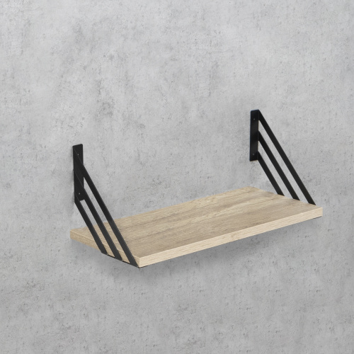 Полкодержатель мет. GRATE 200*200*2.3 черный (1 упак. = 2 шт.) AKS_5