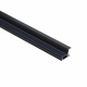 Профиль алюминиевый AKS CAPELLA-3018B накладной с черным экраном, цвет черный, 2м (для 18 ДСП)_preview_1