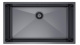 Мойка н/сталь, прямоугольная одночашевая, 740*440 мм., мат графит, соты, PVD, врезн на/под столешницу, AKS (3,2 мм.)_preview_1