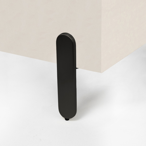 Опора меб. мет. COSMO h150 для пуфов черный матовый AKS_5