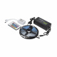 Лента светодиодная RGB - 9W/m, 12V, 10мм, 5050, 54 д/м, IP20, цветная - 5м, + блок питания + контроллер, AKS_preview_1
