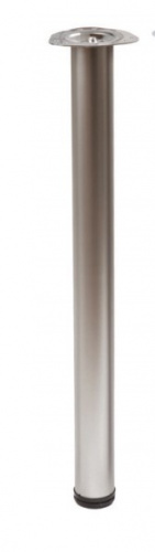 Опора меб. круглая d60 h1100, сатин, винт М10, AKS_1