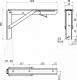 Полкодержатель складной Модель 1, 300 белый AKS_preview_1