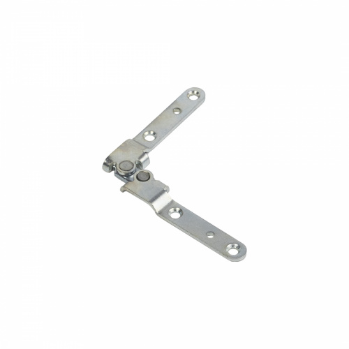 Петля д/столешниц ломберная 180° накладная РБ белый цинк_1