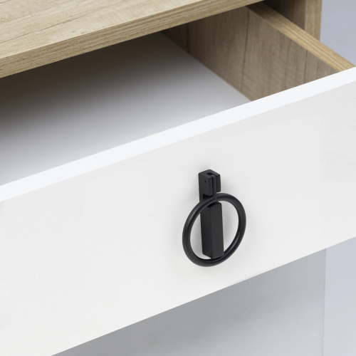 Ручка меб. кнопка мет. ROUND черный матовый, AKS_5